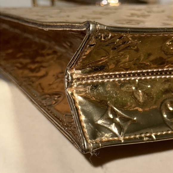 Louis Vuitton monogram mirror gold sac plat shopper tote purse - Picture 7 of 15